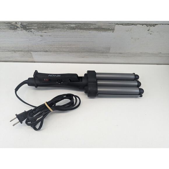 Revlon Other - Revlon RV084 3 Barrel Jumbo Deep Waver Heat‎ Long Lasting Gray Natural Looking
